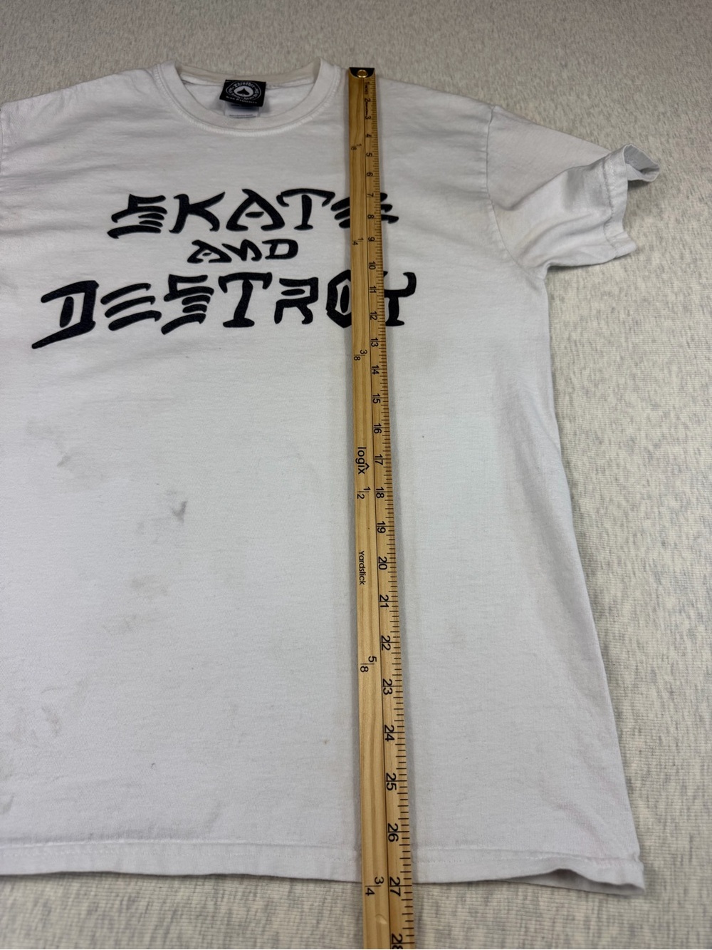 Thrasher Skate and Destroy T-Shirt Men’s M White Black Skateboard Streetwear - Picture 7 of 8